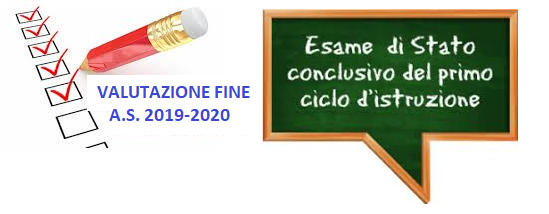 logo esami e valutazione logo con descrizione esami finali primo ciclo e valutazione as 2019-20